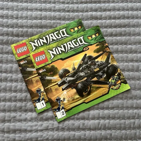 LEGO NINJAGO Set 9444 Illustrated Instruction Manual Booklets Lot (2) English