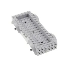 1x LEGO Vehicle Chassis 8x16x2 New Light Gray Dark Gray 18923c01