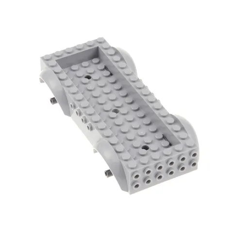1x LEGO Vehicle Chassis 8x16x2 New Light Gray Dark Gray 18923c01