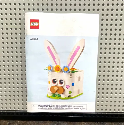 LEGO Seasonal Easter Bunny Surprise 40764 Instruction Manual Booklet
