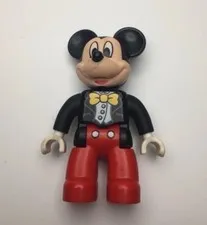 LEGO 19818 Duplo Disney Mickey Mouse With Black Jacket Duplo 2.25” Mini Figure