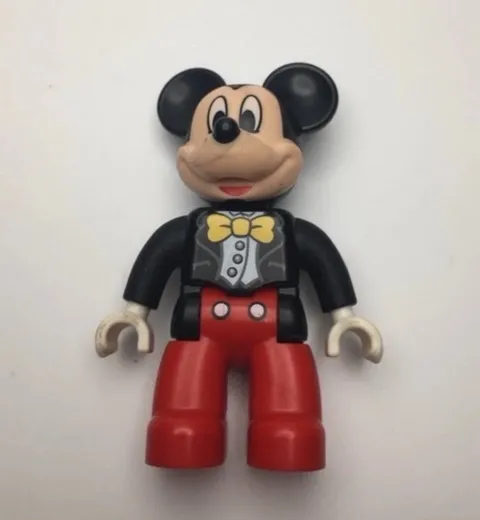 LEGO 19818 Duplo Disney Mickey Mouse With Black Jacket Duplo 2.25” Mini Figure