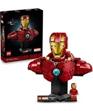 LEGO ǀ Marvel Iron Man MK4 Bust, Buildable Model for Adults with Minifigure...