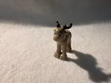 LEGO Disney Frozen 2 Dark Tan Baby Reindeer Fawn 41166 Dark Brown Antlers Tail