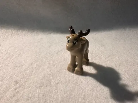 LEGO Disney Frozen 2 Dark Tan Baby Reindeer Fawn 41166 Dark Brown Antlers Tail