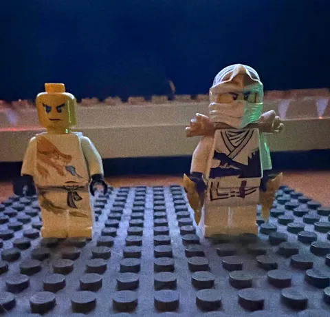 LEGO NINJAGO Zane DX Zane ZX Ninja Minifigure Lot of 2