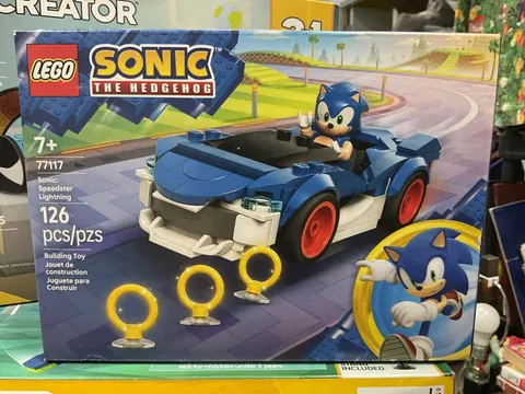 LEGO Sonic The Hedgehog Sonic: Speedster Lightning Race Car Toy Set 77117 NEW