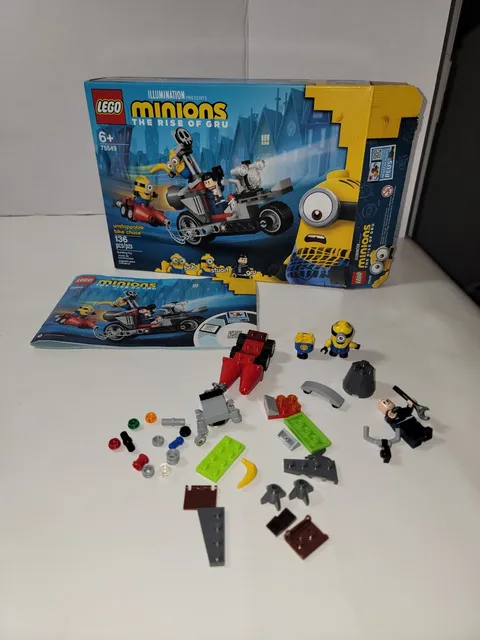Lego Minions 75499 Bike Race Parts, Pieces, 2 Minifigures, Box And Book READ