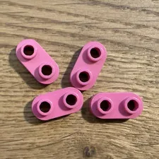 LEGO Pink Pieces Lot, Plastic Parts, 4 Pieces Total ROUNDED