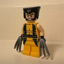 LEGO Wolverine Minifig (sh017) — Set 6866 | Authentic | w/ Both Claw Accessories