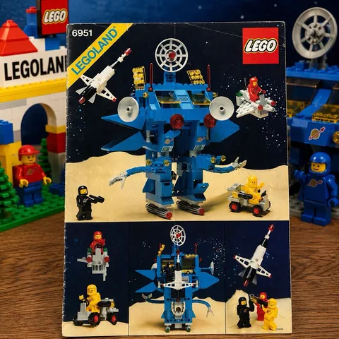 VTG LEGO Space Set 6951 Robot Command Center Poster Catalog Legoland 1984 Manual