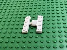 1977 LEGO White Plate 1 x 4 with Tow Ball & Socket 2 Slots 575 192 #3183a 3184