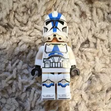 LEGO Star Wars Clone Trooper Minifigure - White w/ Blue Markings & Helmet