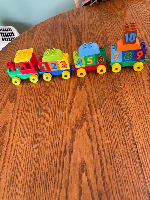 LEGO DUPLO Trains : Number Train (10558) -4 Trains Numbers 1-10 &  EUC