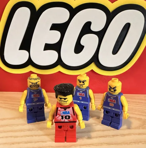 Lego Sports Lot Of (4) NBA Minifigures *Vintage* (2003)