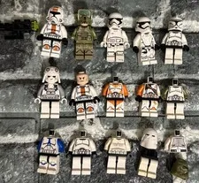 LEGO Star Wars Clone Troopers Minifigure Parts Lot Of 14 Pieces