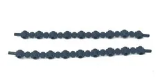 LEGO HERO FACTORY LOT OF 2 BLACK RUBBER FLEXIBLE AMMUNITION BELTS