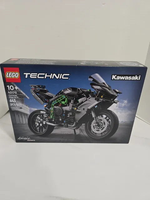Lego Technic Kawasaki Ninja H2R Motorcycle Crotch Rocket 643 Pcs (42170) SEALED