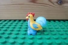 Duplo Animal Farm Colorful ROOSTER CHICKEN Barn Poultry Hen Bird Blue Yellow