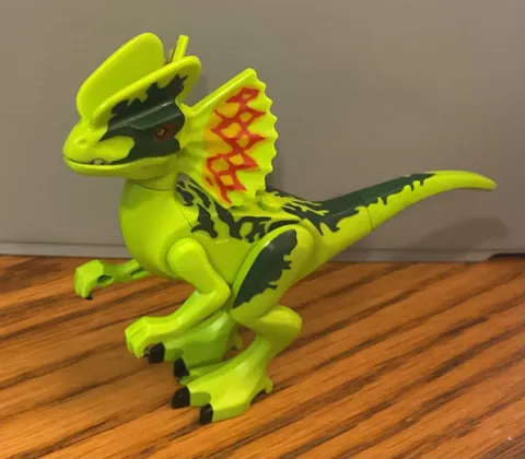 LEGO Dilophosaurus Dinosaur Figure 75931 Jurassic World Dilo Bright Green