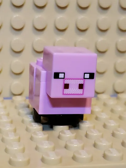 LEGO Minifigure Minecraft Pig Baby Brick Built minepig02