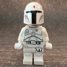 LEGO Star Wars White Prototype Boba Fett Minifigure SW0631 Incomplete 2015