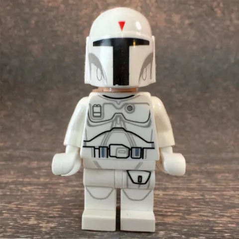 LEGO Star Wars White Prototype Boba Fett Minifigure SW0631 Incomplete 2015