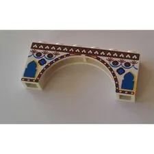 LEGO 14x Arch 1 x 6 x 2 with Indian Pattern inv.626