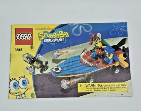 INSTRUCTION BOOKLET ONLY LEGO  2011 Spongebob Squarepants Heroic Heroes Deep
