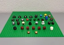 Lego Minifigure Headgear Lot Of 35-SW, NJO, Iron Man…