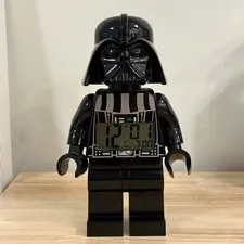 Lego DARTH VADER Alarm Clock, Poseable, Tested and Working