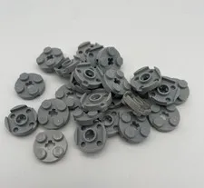 Lego 25x 4032 Plate Round Light Bluish Gray 4032b 4211475 New