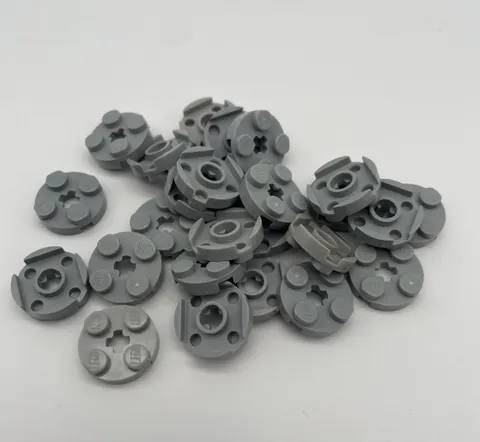 Lego 25x 4032 Plate Round Light Bluish Gray 4032b 4211475 New