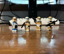 LEGO Star Wars Custom Clone Commando Minifigures official LEGO parts. Lot of 4