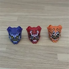 LEGO Minifigure Ninjago Sons of Garmadom Helmets 3 peices w/ printed faces