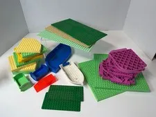 Vintage LEGO Belville Parts Lot Baseplates 6161 6162 Accessories