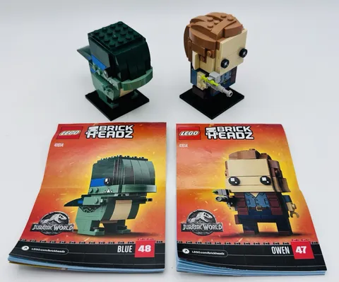 Lego Brickheadz Owen & Blue Jurassic World Fallen Kingdom Pre-Owned Complete