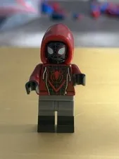 LEGO Marvel Miles Morales Spider-Man Minifigure 76178 Daily Bugle Hoodie - New