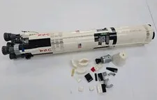 LEGO Ideas: Lego NASA Apollo Saturn V (92176) No Box Or Manual, Missing Pieces