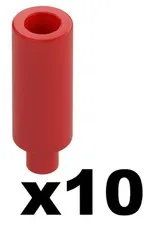 Lego 10 New Red Candle Sticks Minifigure Holiday Christmas Tool Part 37762 RD22