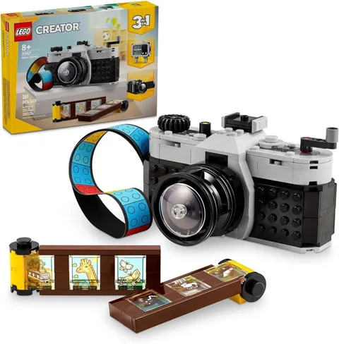 LEGO Creator 3 in 1 Retro Camera Transform to Retro Video Camera to TV Set 31147
