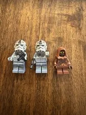 Lego Star Wars Lot Of 2 At-at Drivers And Jawa Minifigure