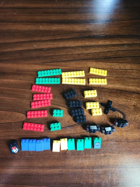 37 LEGO Peices from vintage 1999 McDonalds set. Grimace, Sundae the Dog etc
