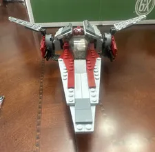 LEGO Star Wars 6205 V-Wing Fighter Complete Build NO mini fig/No box/inc instr