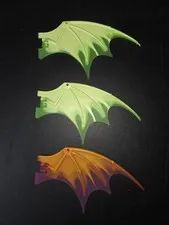Lego Dragon Wings- (2) 23989pb02 & (1) 51342pb08- 3 Pieces Total-Great Condition