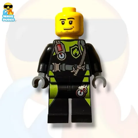 Lego City Firefighter Scuba Diver Minifigure