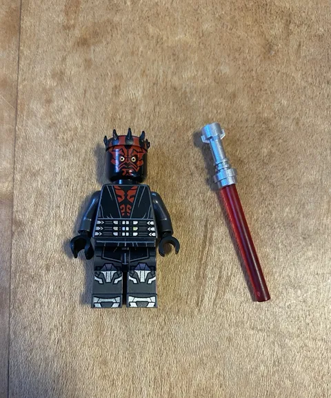 Lego Star Wars Darth Maul - Printed Legs with Silver Armor Minifigure
