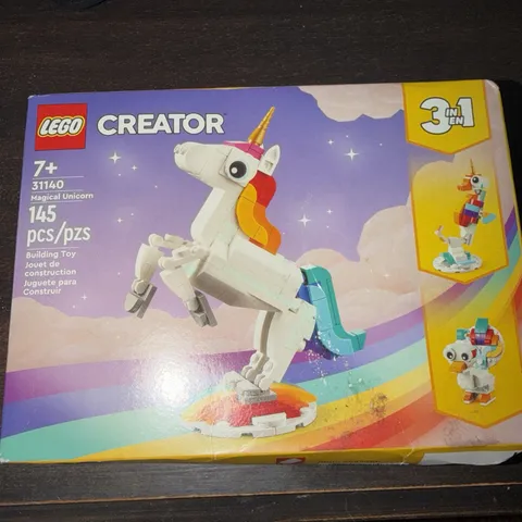 LEGO® Creator Magical Unicorn, 3-in-1 31140 [New Toy] Brick