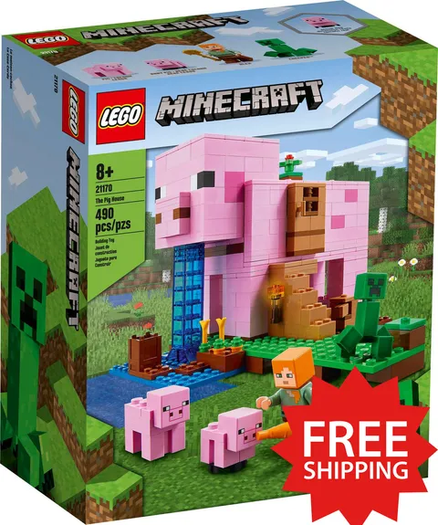LEGO Minecraft: The Pig House (21170) New in Sealed Box! 🔥 🐷 🐖