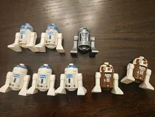 Lego Star Wars Lot of 8 Minifigures R2-D2, R2-Q2, R7-D4